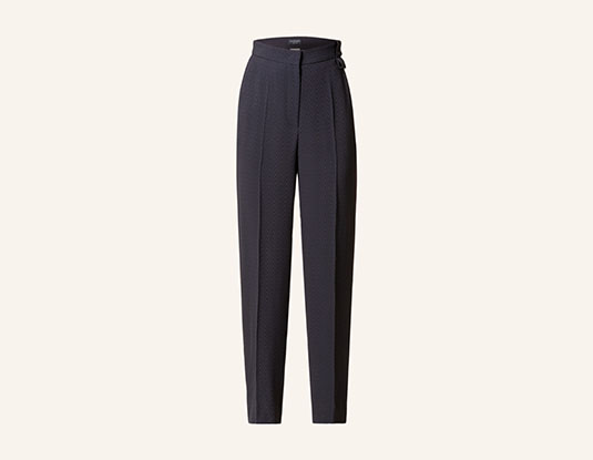 Lange, blaue Business-Hose für Damen