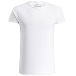 weisses Basic-T-Shirt