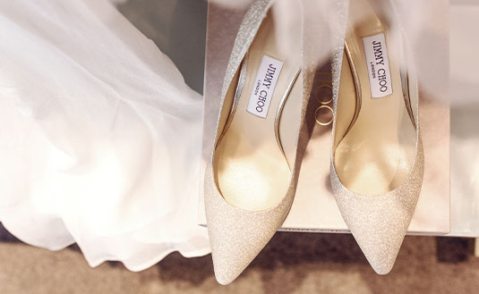 Schuhe, Clutch 
Accessoires für die Hochzeit