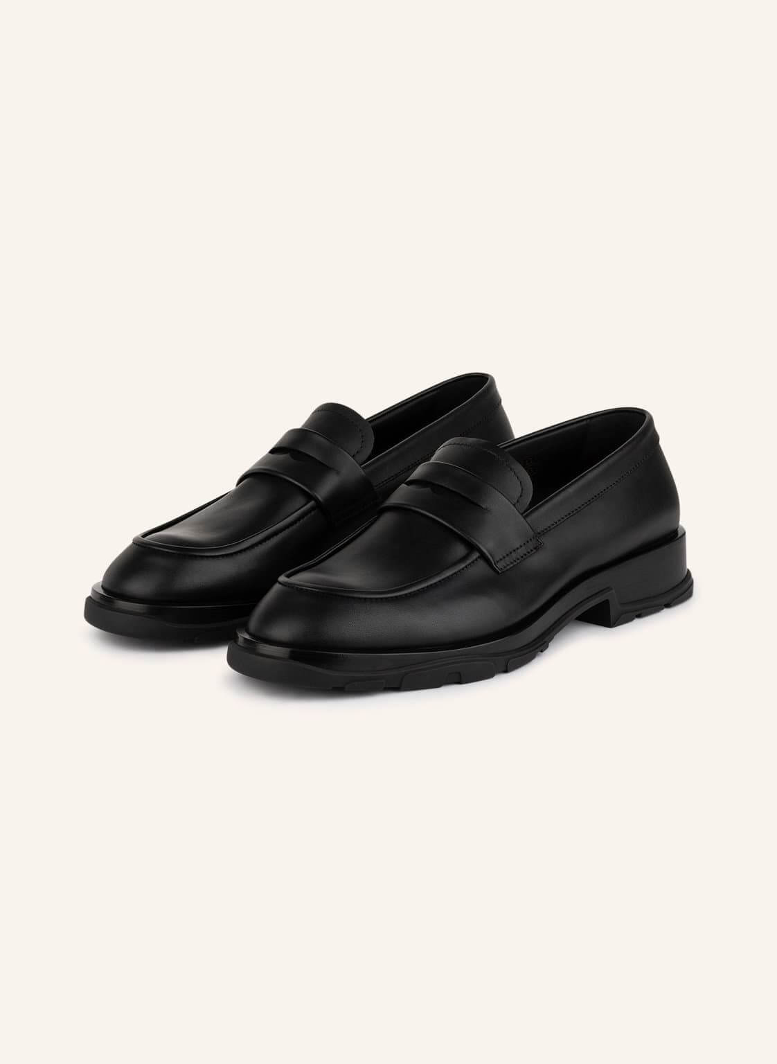 Schwarze Loafer