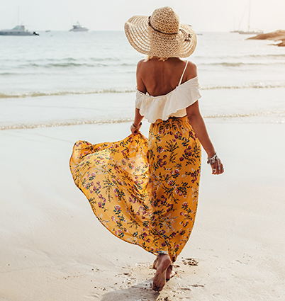 Sommer- 
Strandfrisuren