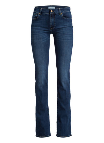 Dunkelblaue Bootcut Jeans