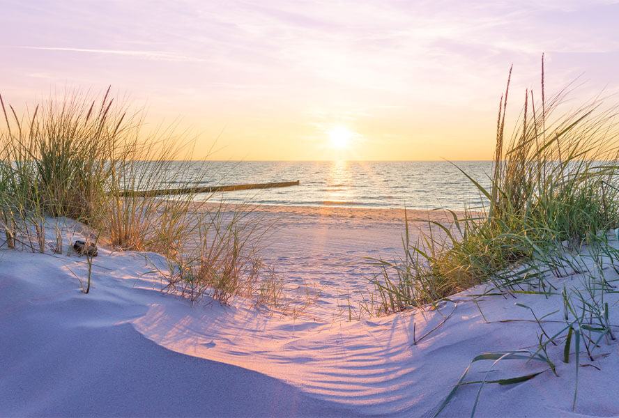 Sonnenuntergang am Strand