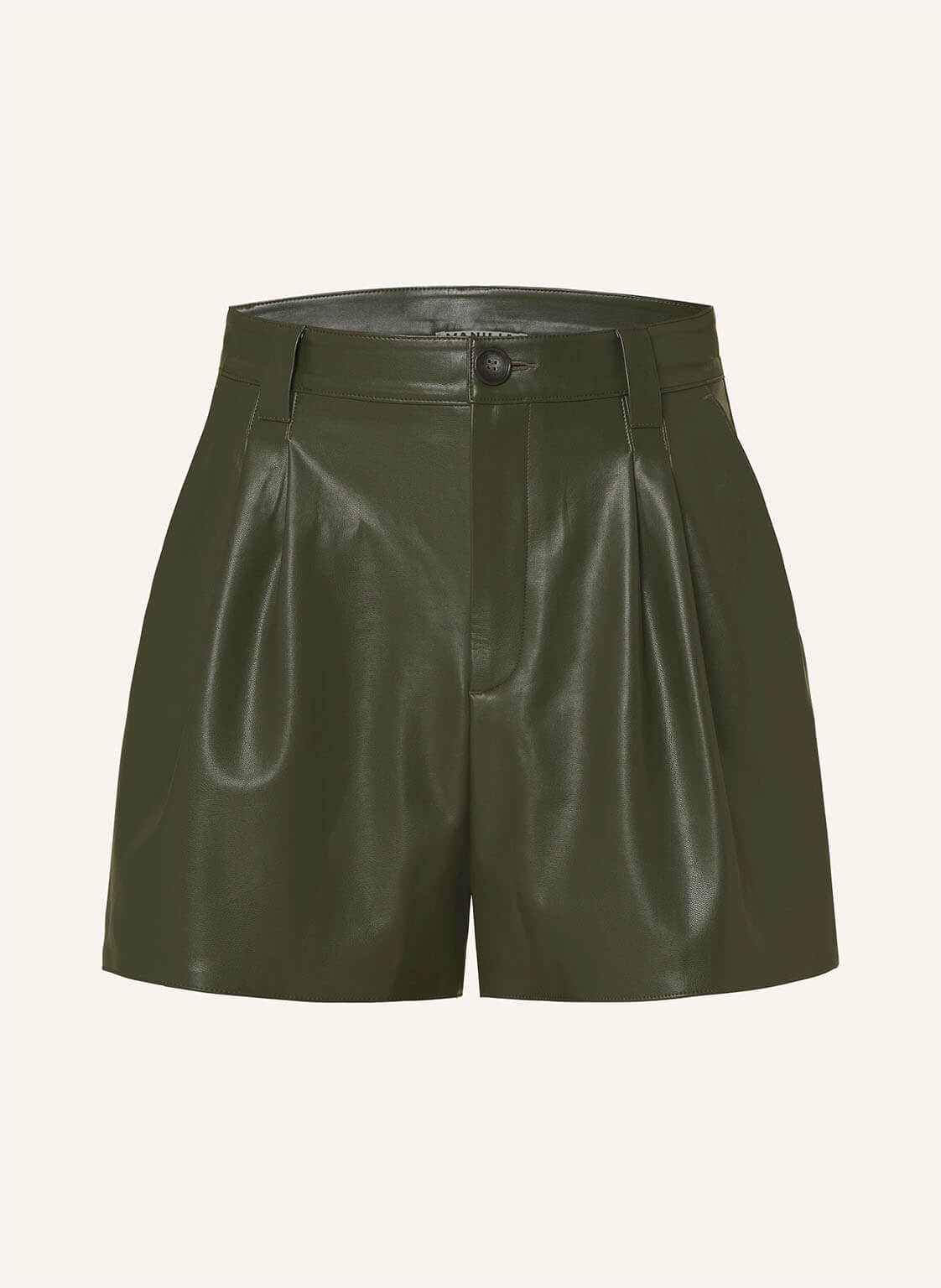 Grüne Ledershorts