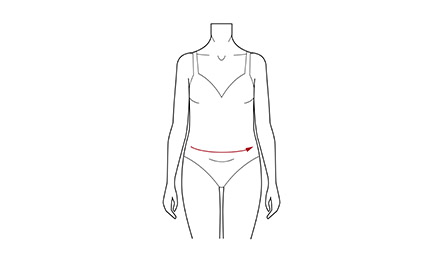 Illustration Figurtyp mit kleinem Bauch