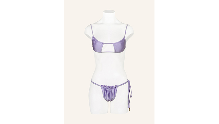 Bikini mit Metallic-Design